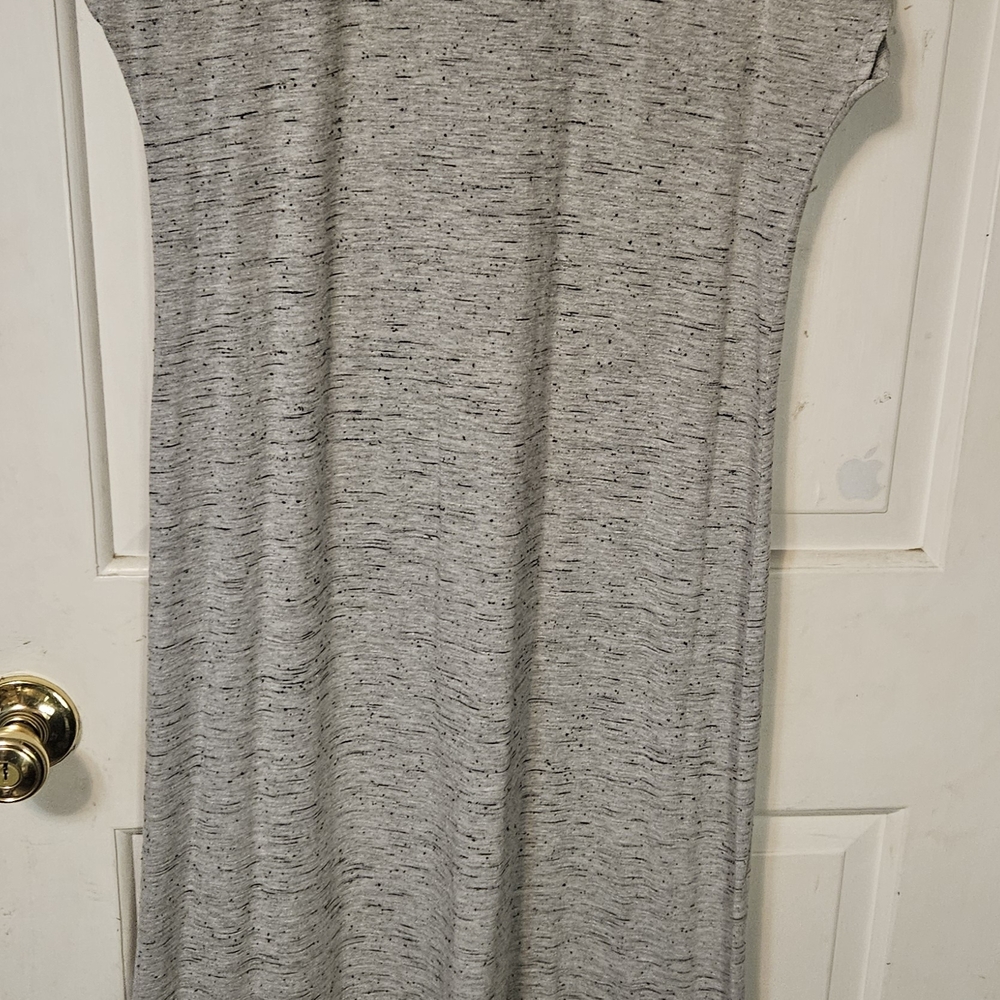 LuLaRoe Heather Gray Midi Dress